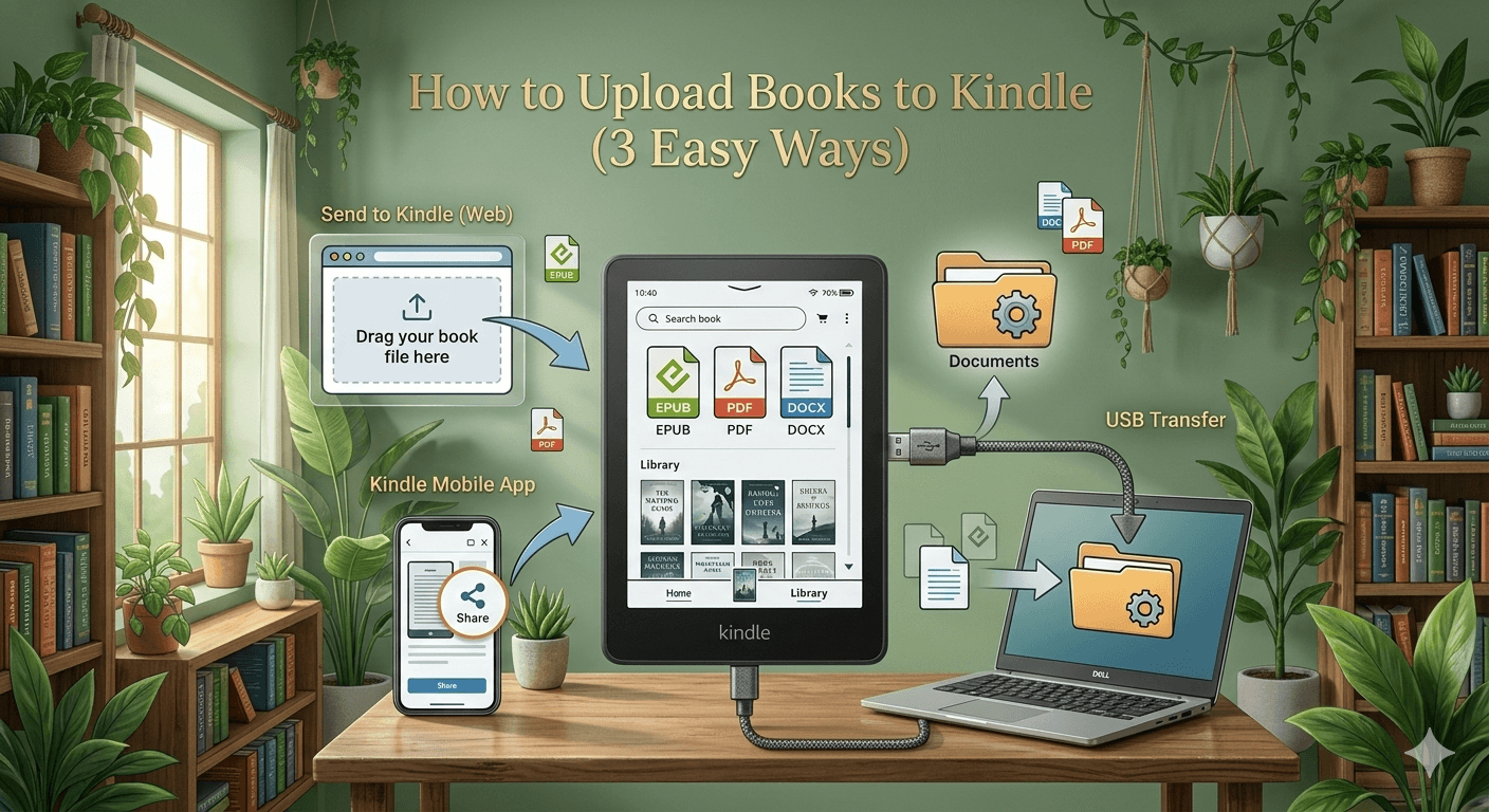 How to Upload Books to Kindle (3 Easy Ways)